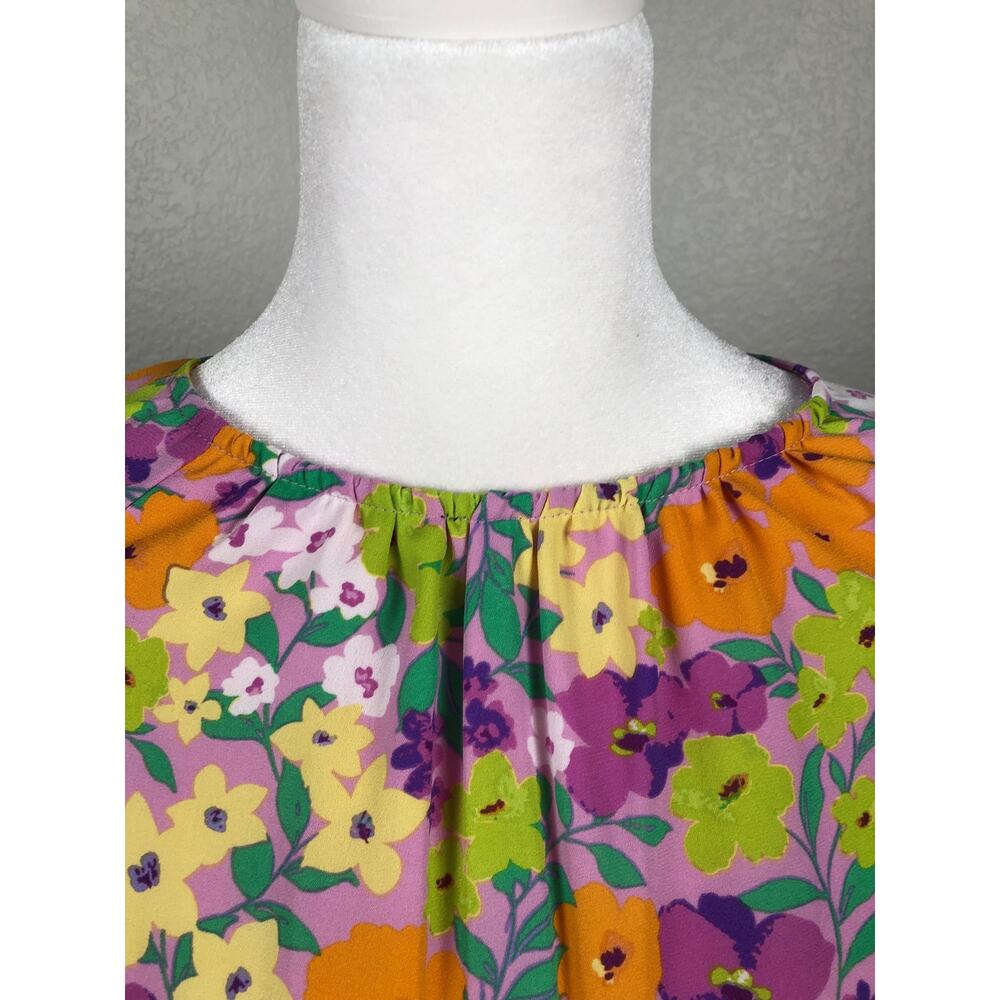 Sanctuary Floral Dress Blouson Sleeve Women's Size Medium NEW - Picture 4 of 9